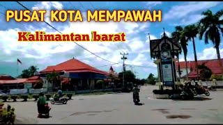 jalan menuju pusat kota mempawah