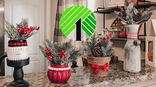 Dollar Tree Christmas DIY 2019 | Christmas Farmhouse Home Decor | Glass Jars ideas