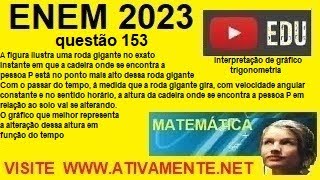 estatística  mediana interpretação de gráfico questão 153  ENEM 2023 (prova  amarela)