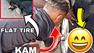 10YR OLD CHANGES TIRE FOR THE FIRST TIME (WHAT HAPPENS NEXT IS SHOCKING)