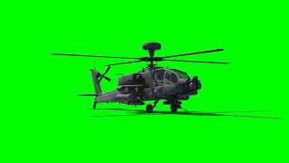 Helicopter idle green screen fx