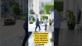 FORMER KENYAN PRESIDENT UHURU KENYATTA VISITS UGANDA'S YOWERI MUSEVENI AT STATE HOUSE, UGANDA