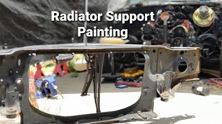 Radiator Support Painting | 72 Chevelle