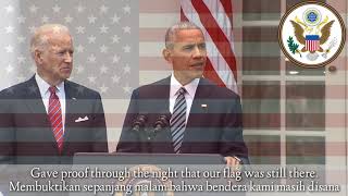 National Anthem of U.S.A with Indonesia and English Subtitle