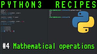 Python3 recipes #4 - Mathematical operations