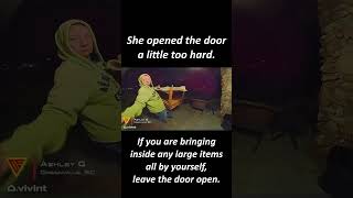 Open Door Fail Caught on Vivint Camera | Doorbell Camera Video