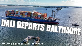 Dali Departs Baltimore | Ship Slated to Offload in Norfolk and Conduct Repairs | NTSB Update