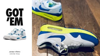 Got 'Em!!! Shock Drop Air Jordan 4 'Industrial Blue + My Air Max Day Sneakers Finally Came...