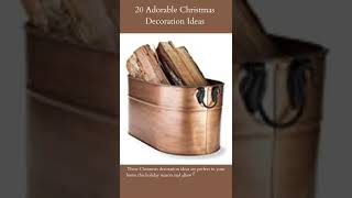 20 Adorable Christmas Decoration Ideas | Firewood Bucket | Read More ...