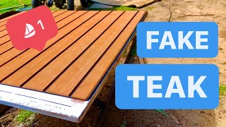 FAKE TEAK! How to Install EVA Teak Foam Decking! Sailing Meraki | Ep.31