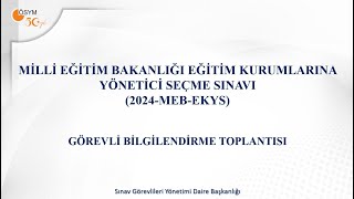 2024 MEB EKYS Görevli Eğitim Sunumu