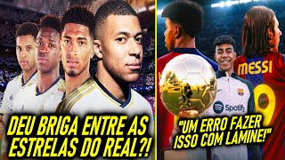 BRIGA no REAL? BELLINGHAM RESPONDEU POLÊMICA com VINI, MBAPPE e RODRYGO! - LAMINE COMPARADO a MESSI!