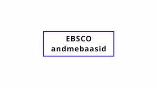 Andmebaasi EBSCOhost kasutamine