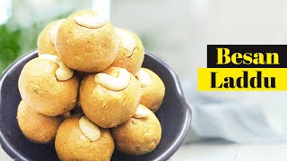 Besan Suji ke Ladoo | Besan Gond Ladoo Recipe | नये तरीके के बेसन के लड्डू हलवाई जैसे