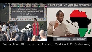 Presenting Ethiopia in African  festival Germany VIP Profe Otieno lumumba