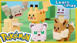 Cube-Shaped Pokémon Characters | Learn & Play with Pokémon | Fun Animation for Kids 🌟🎨