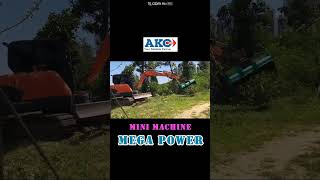 Mini Machine Mega Mulching Power #shorts  #mulcher #mulching #mowing #mower #excavatorattachment