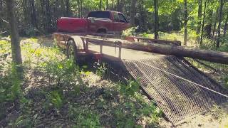 Log Cabin Build, How I Load Logs on A Trailer