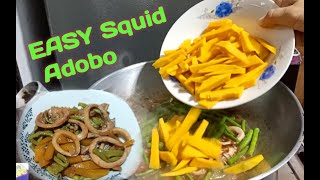 vlog110- EASY Adobong Pusit with gulay | Kabugto Simple recipe