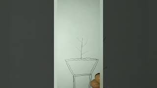 Tulsi easy drawing #drawing#tulsi#ekadashi#shorts