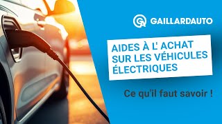 QUELS SONT LES AIDES À L’ACHAT SUR LES VÉHICULES ÉLECTRIQUES ? 💸