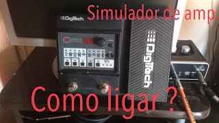 Ligando simulador de amplificador Pedaleira Element xp Digitech