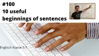 10 useful beginnings of sentences Englisch Klasse 5-7 Homeschooling Onlineunterricht