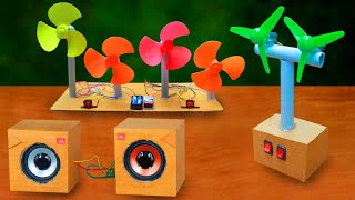 3 item made with cardboard DC motor speaker