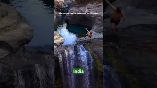 shere with your travel partner #nature #travel #shortsfeed #adventure #waterfall #viral