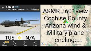 360° view Cochise County Arizona with military plane circling | ASMR, Off-grid, mountains