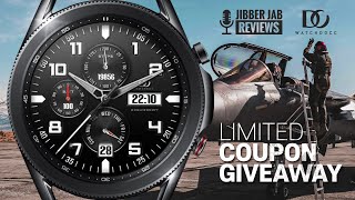 Coupon Giveaway! Samsung Galaxy Watch 3 Watch Face by Watch DOCC - Jibber Jab Reviews!