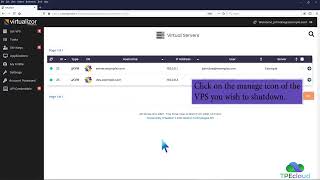 TPEcloud Tutorial: How to Shut Down Your VPS Forcefully or Gracefully via Virtualizor