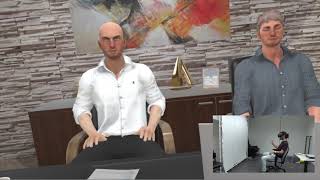 Interactive Job Interview by Virtual Human