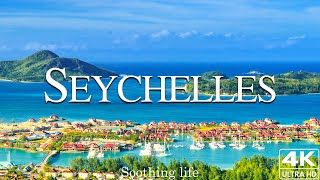 FLYING OVER  SEYCHELLES (4K UHD) - Relaxing Music Along With Beautiful Nature Videos #2