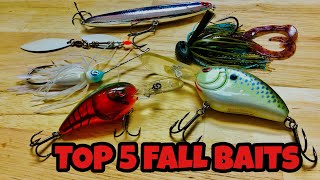 How to Fish the TURNOVER on Lanier (TOP 5 FALL BAITS)