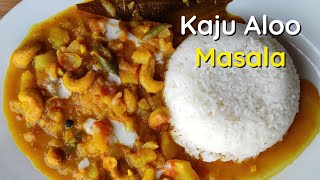 Kaju Aloo Masala | Potato Cashew Curry | Cashew Patato Recipe | Sauté