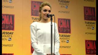 Danielle Bradbery CMA Press Conference