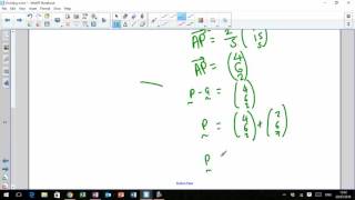 LHS Higher Mathematics - Vectors 5 - Dividing a line