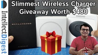 GIVEAWAY- Slimmest Fast Wireless Charger by Bazaardodo Unboxing & Comparison- Prizes Worth $480