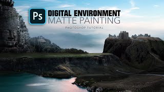 Digital Environment Matte Painting !! Photoshop Tutorial !! 7studio777