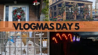 OUTSIDE LIGHTS | VLOGMAS DAY 5 | CHRISTMAS MUSIC TRAIL | VLOGMAS 2023 |