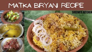 How To Make Matka Biryani At Home / Quick and Easy Biryani Recipe / Sheena's Kitchen