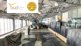 BUDAPEST AIRPORT terminal 2A during the coronavirus pandemic - TERMINAL UNDER CONSTRUCTION