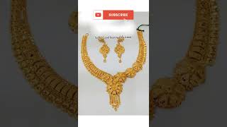 दुल्हन के लिए बहुत खूबसूरत सोने के necklace designs #goldjewellry #necklace