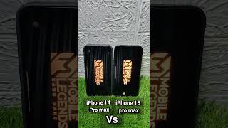 Speed Test Mobile Legends iphone 14 promax vs iphone 13 pro max