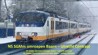 NS SGMm omroepen Baarn - Utrecht Centraal