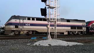 Amtrak 164 departs Elkhart