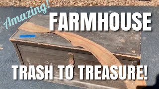 FARMHOUSE FURNITURE THRIFT FLIP  DIY! Upcycling an Old Tool Chest for Craft Room Storage!