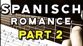 Spanish Romance slow and easy 2/8 guitar tab