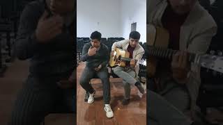 Qadrdon ukajonim Atxamjon bilan duet.JANONA juda quvnoq tarona.#newtrend OybekGitara